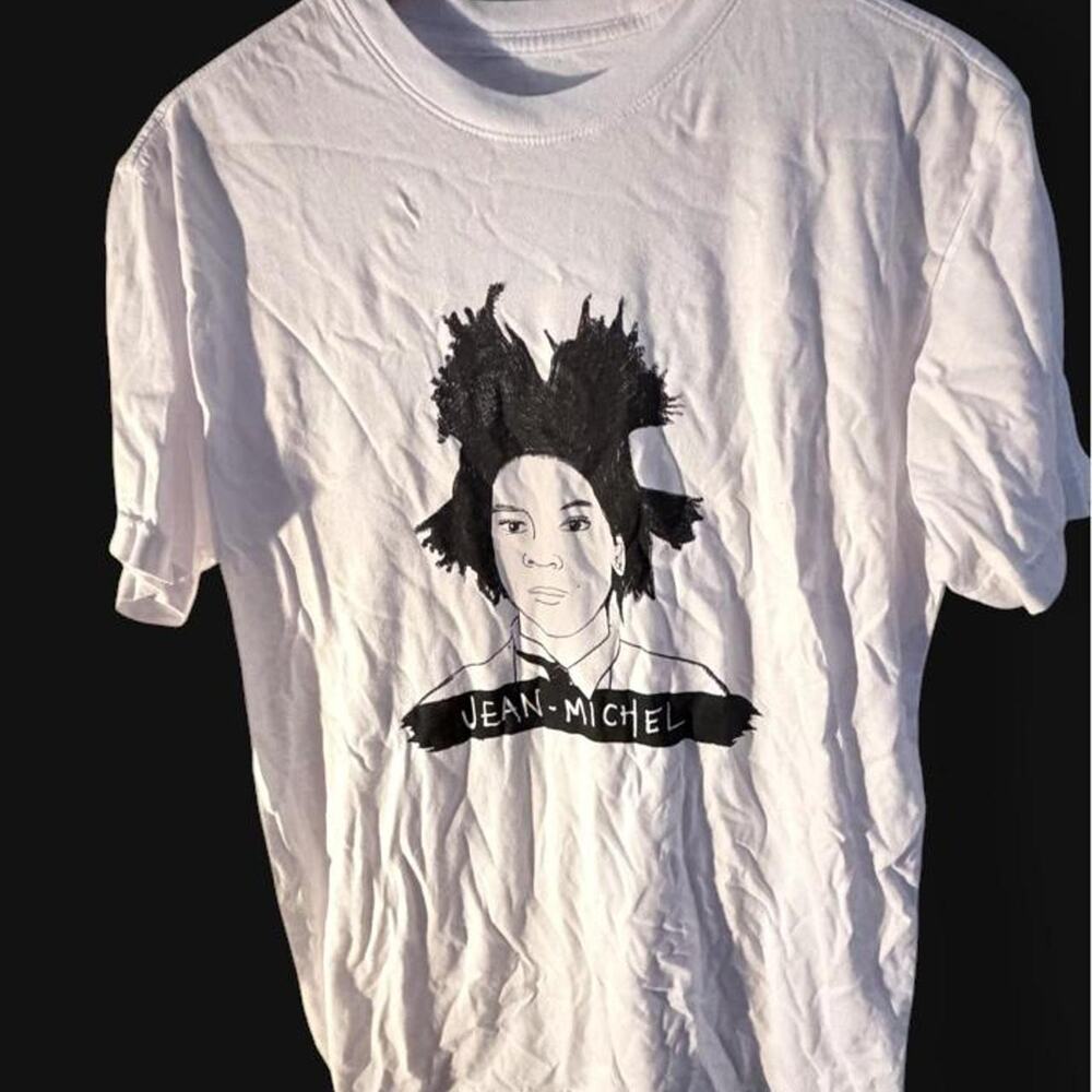 White jean‎ michel basquiat graphic tee